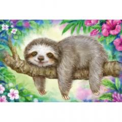 Puzzle 3 x 24 piese - Panda, Lama, Sloth