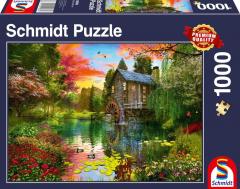 Puzzle 1000 piese - The Watermill