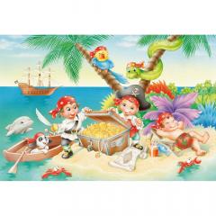Puzzle 3 x 48 piese - Gang of Pirates