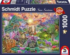 Puzzle 1000 piese - Enchanted Dragon Country