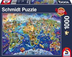 Puzzle 1000 piese - Discover the World