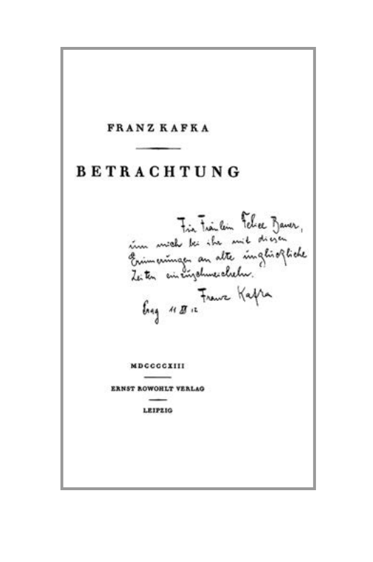 pray tile Tourist Metamorfoza - Franz Kafka