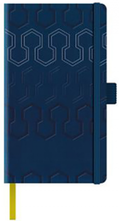 Agenda nedatata A5 - Ivory - Coperta rigida - Dictando - Bleumarin-Argintiu