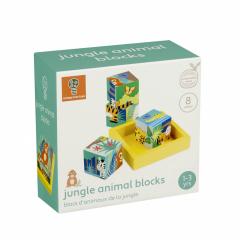 Puzzle 4 piese - Animale din jungla 