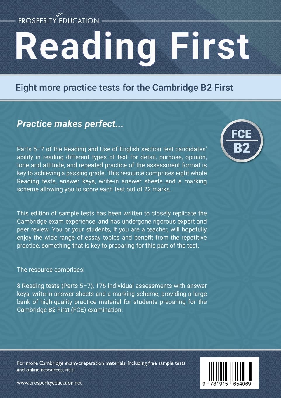 Reading First Eight More Practice Tests For The Cambridge B2 First 4217