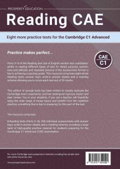 Reading CAE: Eight More Practice Tests for the Cambridge C1 Advanced