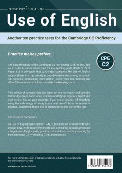 Use of English: Another ten practice tests for the Cambridge C2 Proficiency