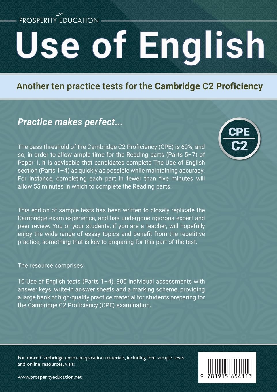 Use of English: Another ten practice tests for the Cambridge C2 Proficiency