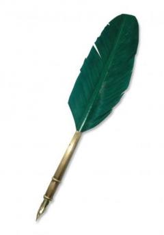 Penita de caligrafie G46.7 cu pana verde