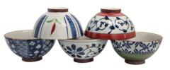 Set 5 boluri de portelan pentru orez