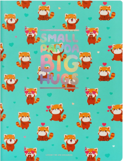 Caiet - Quaderno - Panda Rosu - Large