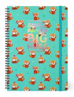 Carnet A4 dictando - Maxi - Red Panda