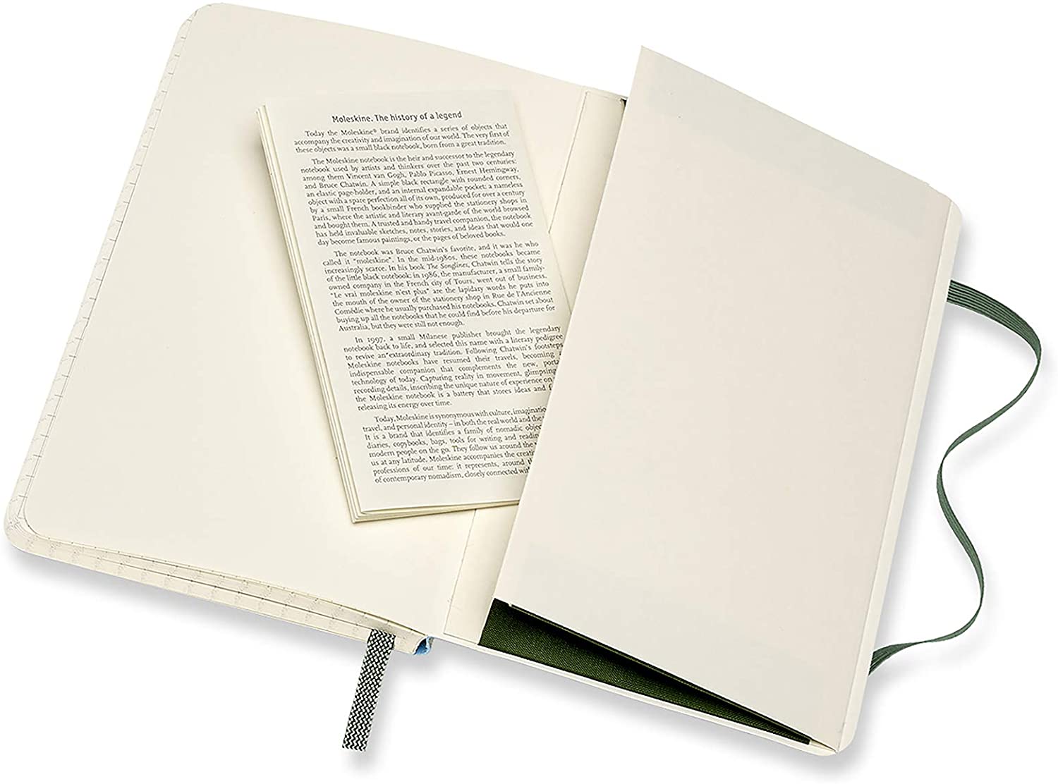 Moleskine Classic Pocket, Soft Cover, Squared Myrtle Green