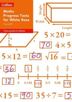 Coperta cărții Year 6/P7 Maths Progress Tests for White Rose