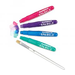 Set 12 creioane colorate cu gel si sclipici acuarela - Rainbow Sparkle