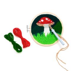 Kit goblen - Punch Needle Kit - Mushroom 