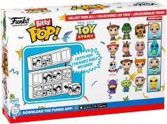Set 4 figurine - Pop! Bitty - Disney Toy Story: Emperpr Zurg, Alien, Buzz Lightyear and a Surprise Mystery Mini Figure