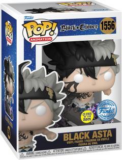 Figurina - Pop! Animation - Black Clover: Black Asta (Glows in The Dark)