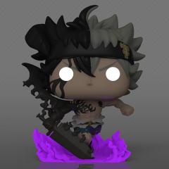 Figurina - Pop! Animation - Black Clover: Black Asta (Glows in The Dark)