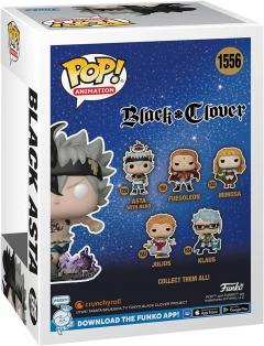 Figurina - Pop! Animation - Black Clover: Black Asta (Glows in The Dark)