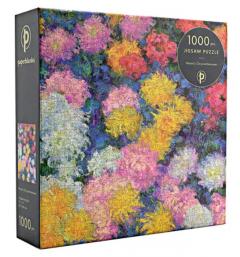 Puzzle 1000 piese - Monet’s Chrysanthemums