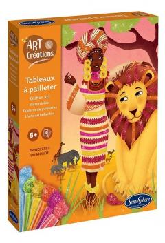 Set creativ cu sclipici - Printesa africana