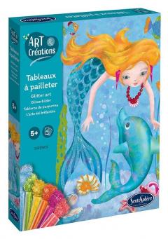 Set creativ cu sclipici - Sirena