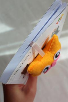 Semn de carte - Pisica portocalie - Dovleac