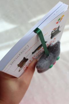 Semn de carte - Pisica gri ochi verzi - Suzie