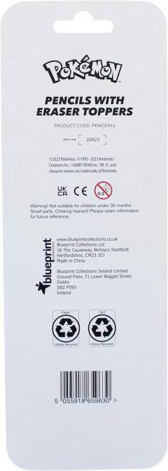 Set 2 creioane cu radiera - Pokemon - Nostalgia