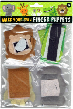 Marioneta pentru degete - Set 4 animalute safari