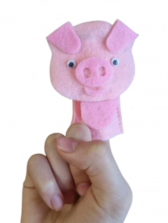 Marioneta pentru degete - Set creativ 4 animale