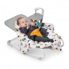 Sezlong 3 in 1 pentru bebelusi - Felio 2, Forest Yellow