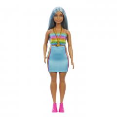 Papusa - Barbie Fashionistas - Cu par auriu si top sport