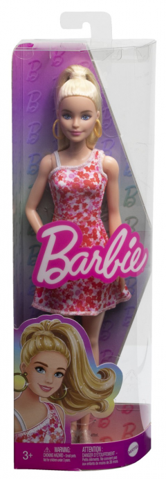 Papusa - Barbie Fashionistas - Blonda cu parul prins in coada