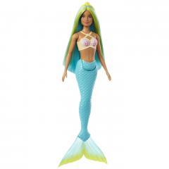 Papusa - Barbie Dreamtopia - Sirena cu par verde si coada albastra