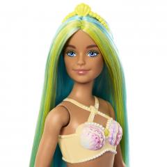 Papusa - Barbie Dreamtopia - Sirena cu par verde si coada albastra