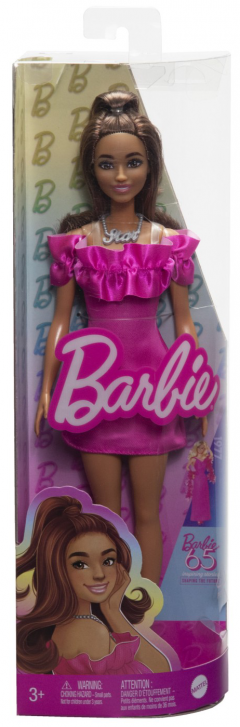 Papusa - Barbie Fashionistas - Satena cu rochie roz