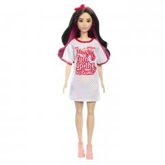 Papusa - Barbie Fashionistas - Bruneta cu rochita sport
