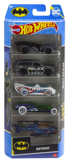 Set 5 masini - Hot Wheels - Batman