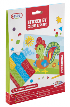 Set creativ - Sticker by colour & shape - Basic