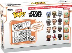 Set 4 figurine - Bitty Pop! Star Wars: The Mandalorian: The Mandalorian, Kuiil, Offworld Jawa, & Mystery Chase Figure