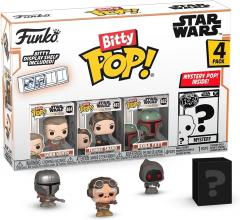 Set 4 figurine - Bitty Pop! Star Wars: The Mandalorian: Marshal