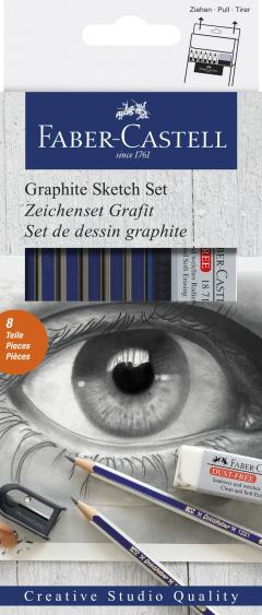 Set 6 creioane si 2 accesorii - Goldfaber