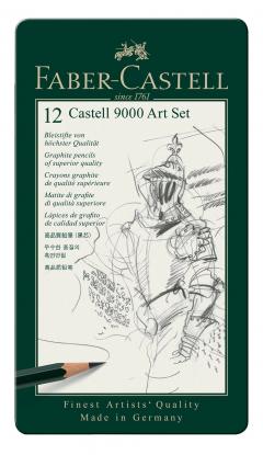 Set 12 creioane - Castel 9000 - Art