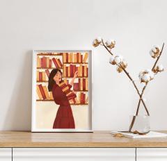 Print de arta - Bibliotecara