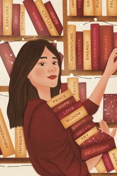 Print de arta - Bibliotecara