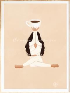 Print de arta - Cafeaua este magica