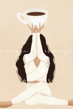 Print de arta - Cafeaua este magica