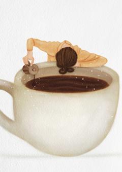 Print de arta - A fost o saptamana lunga - Eu, luni, ora 9:15